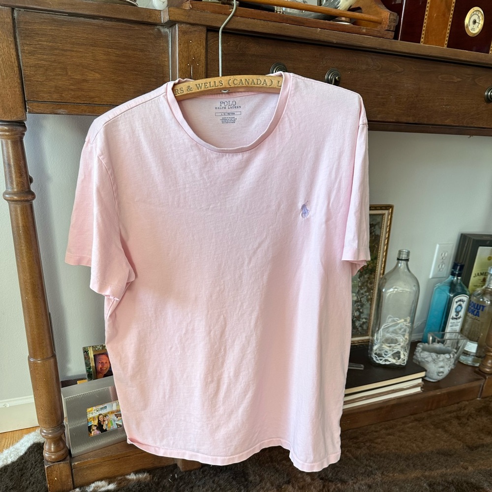 Polo Ralph Lauren Light Pink Crewneck Tee - Picture 5 of 8